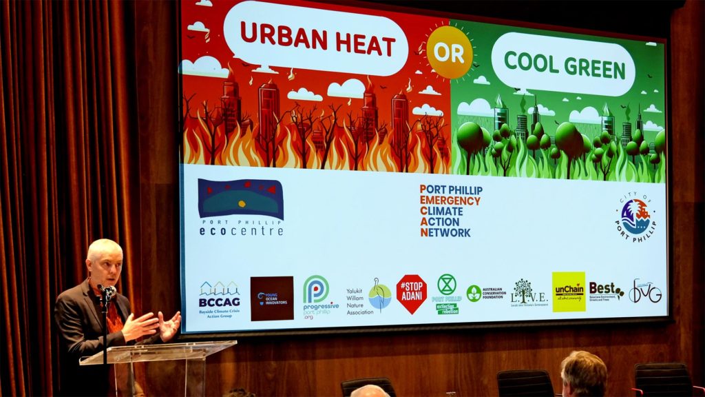 Justin hosting the Urban Heat or Cool Green Urban Forest Strategy forum